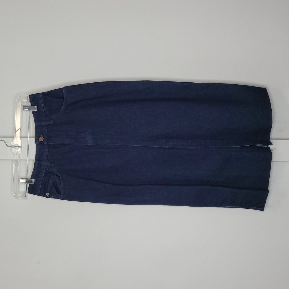 NWT Free People high waisted denim midi skirt size 28